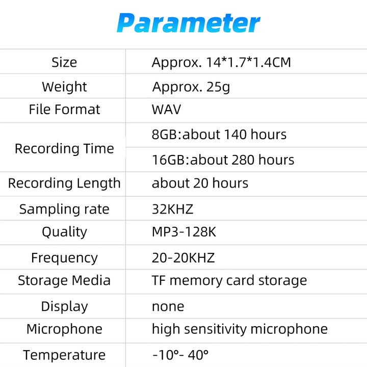 Digital Voice Recorder Pen Professional Audio Sound Recording activated long distance U Disk 8GB 16GB 32GB WAV 192Kpb Dictaphone