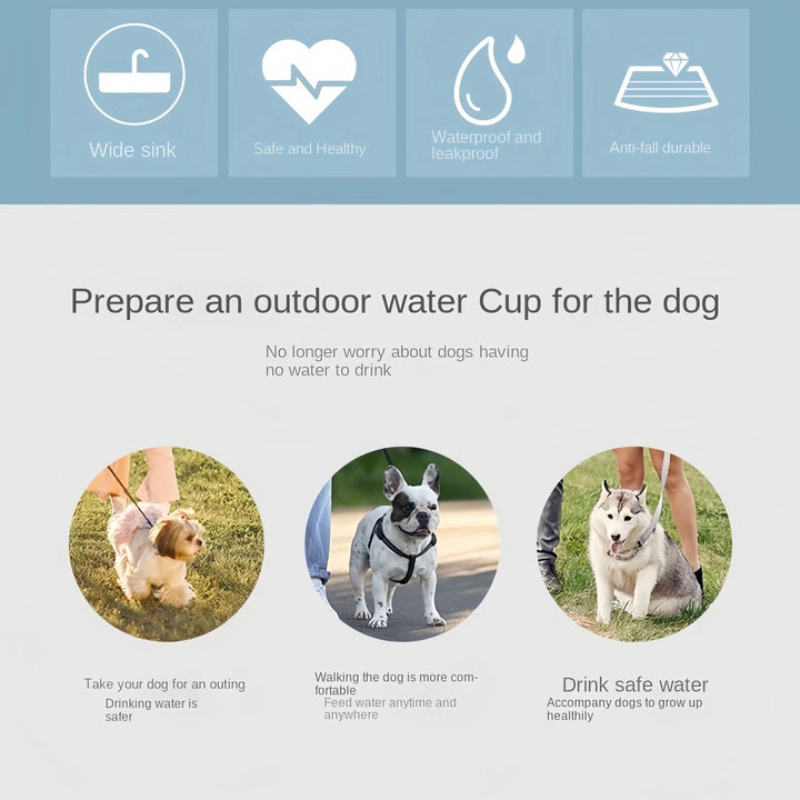 Portable Dog Cat Water Bottle with Storage Food and Water Container for Puppy Pets dogs Feeder Bowl Outdoor Travel Pet supplies