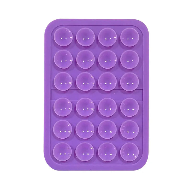 Phone Silicone Suction Cup Stand + 24pcs Square Suction Cups + Silicone Suction Cup Anti-Slip Mat For Phone Cases