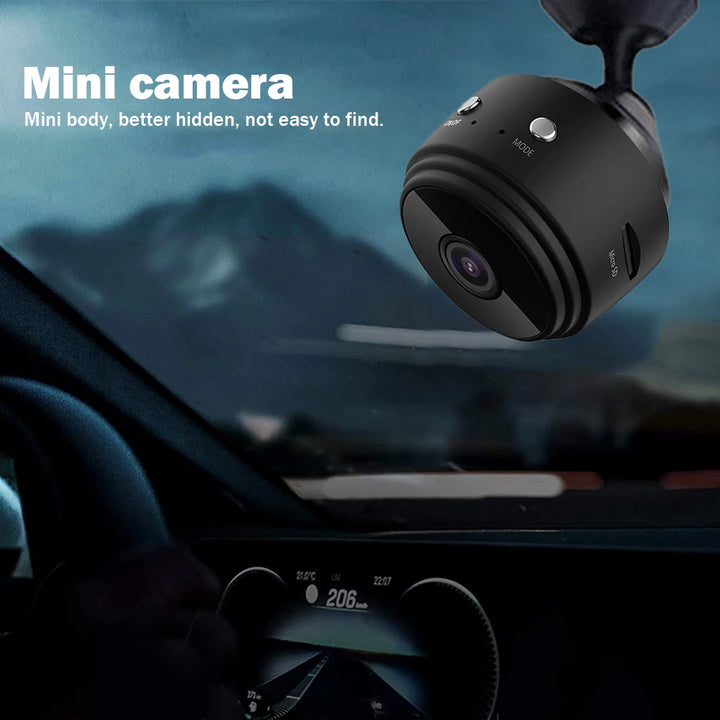 WiFi Mini Camera HD 1080p Surveillance Camera Night Vision USB Rechargeable Remote Viewing Strong Magnetic for Infants and Pets