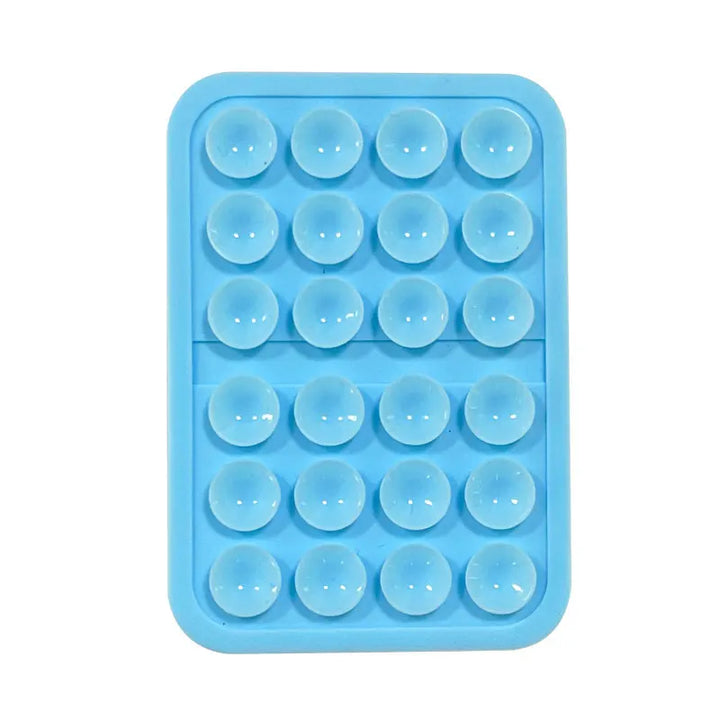 Phone Silicone Suction Cup Stand + 24pcs Square Suction Cups + Silicone Suction Cup Anti-Slip Mat For Phone Cases