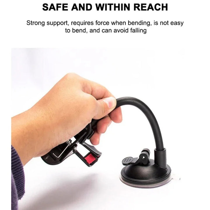 360 Rotate Sucker Car Phone Holder Flexible Mount Stand Mobile Cell Support For IPhone Samsung Xiaomi Clip Phone Holder In Tools