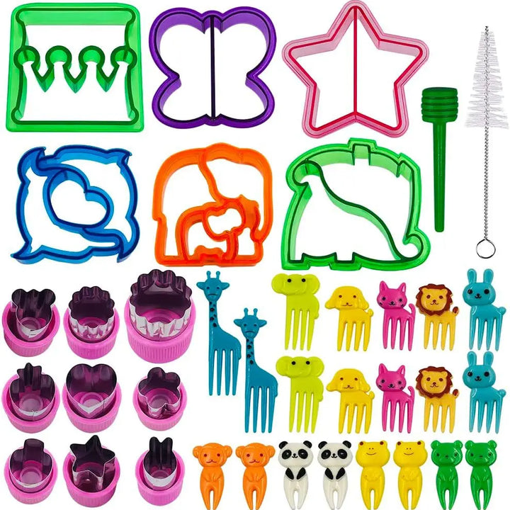 Sandwich Cutters Set for Children Food Cookie Bread Mold Maker Fruit and Vegetable Shapes Cutting Mould Baking Tools for Kids