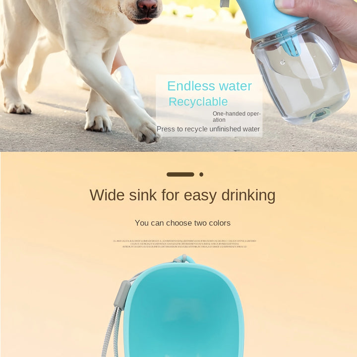 Portable Dog Cat Water Bottle with Storage Food and Water Container for Puppy Pets dogs Feeder Bowl Outdoor Travel Pet supplies