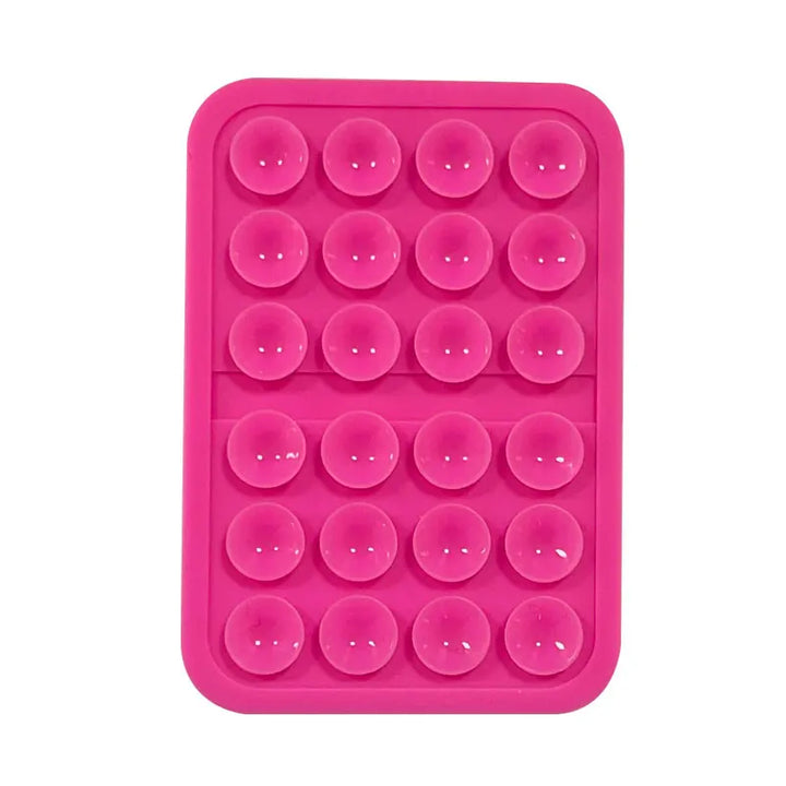 Phone Silicone Suction Cup Stand + 24pcs Square Suction Cups + Silicone Suction Cup Anti-Slip Mat For Phone Cases