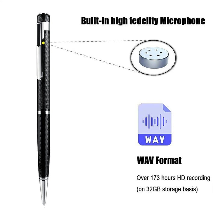 Digital Voice Recorder Pen Professional Audio Sound Recording activated long distance U Disk 8GB 16GB 32GB WAV 192Kpb Dictaphone