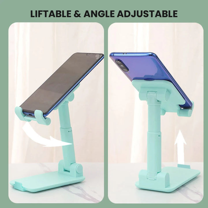 Universal Desktop Phone Holder Stand - Adjustable Angle & Height for All Smartphones, Mobile Phone Support Stand