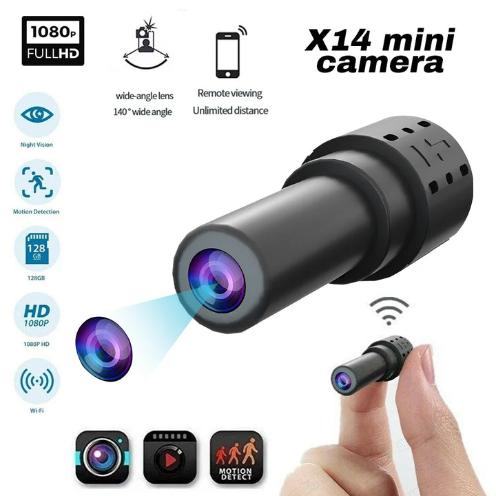 HD 1080P Mini WiFi Camera Indoor Safety Security Surveillance Camera Human Night Vision Remote Viewing Detection Video Recorder