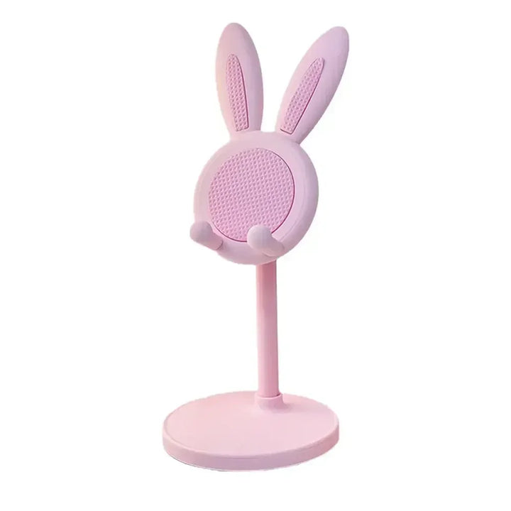 Cell Phone Stand,Angle Height Adjustable Bunny Phone Stand for Desk,Cute Rabbit Phone Holder Stand for Desk Mobile universal