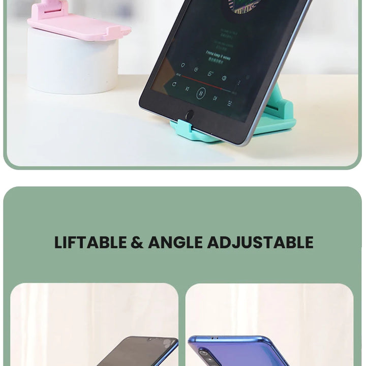 Universal Desktop Phone Holder Stand - Adjustable Angle & Height for All Smartphones, Mobile Phone Support Stand