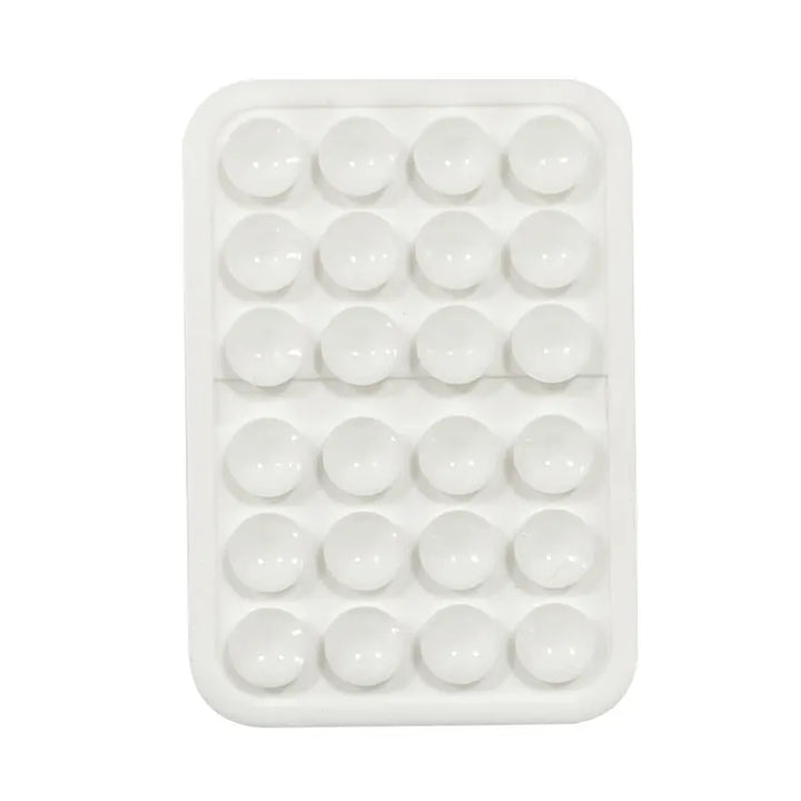 Phone Silicone Suction Cup Stand + 24pcs Square Suction Cups + Silicone Suction Cup Anti-Slip Mat For Phone Cases