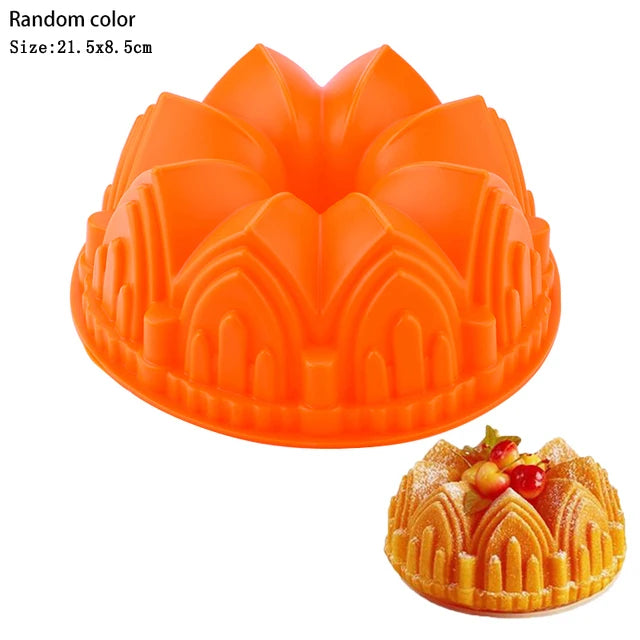 3D Shape Random Color Silicone Pastry Cake Mold DIY Baking Dessert Mousse Cake Baking Tools Art Cake Baking Tray Tool Model