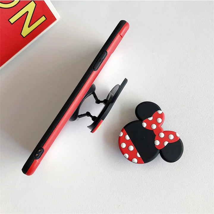 Cartoon Disney Mobile Phone Socket Stand Silicone Universal Bracket Expanding Stand Stretch Grip Phone Finger Holder