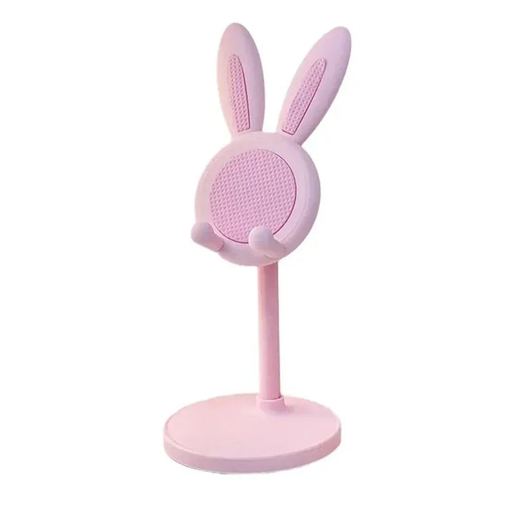 Cell Phone Stand,Angle Height Adjustable Bunny Phone Stand for Desk,Cute Rabbit Phone Holder Stand for Desk Mobile universal