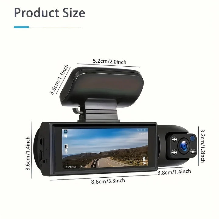 1080P WIFI Dual camera Dash Cam for cars,Front And Inside,car camera with IR Night Vision,Loop Recording,wide angle Car DVR Came