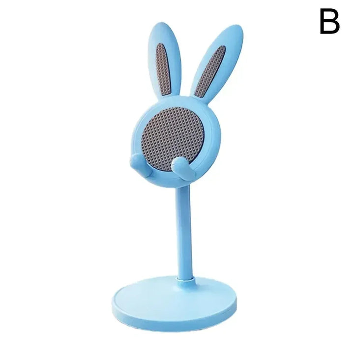 Cell Phone Stand,Angle Height Adjustable Bunny Phone Stand for Desk,Cute Rabbit Phone Holder Stand for Desk Mobile universal