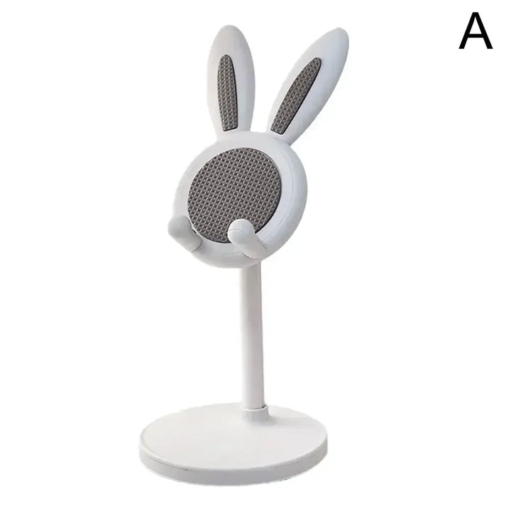 Cell Phone Stand,Angle Height Adjustable Bunny Phone Stand for Desk,Cute Rabbit Phone Holder Stand for Desk Mobile universal