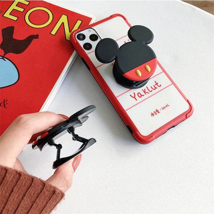 Cartoon Disney Mobile Phone Socket Stand Silicone Universal Bracket Expanding Stand Stretch Grip Phone Finger Holder