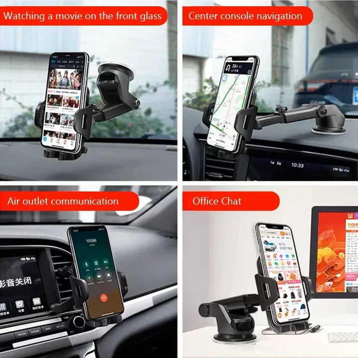 NEW Universal Sucker Car Phone Holder 360° Windshield Car Dashboard Mobile Cell Support Bracket for Smartphones Worldmuma