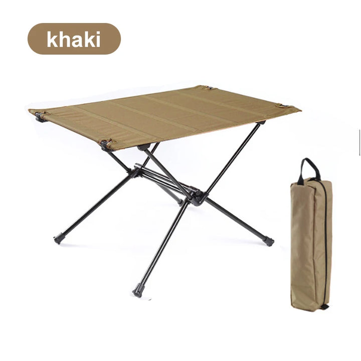 WESTTUNE Camping Folding Table Lightweight 1680D Oxford Roll-Up Table Portable Aluminum Alloy Tourist Tables for Outdoor Picnic