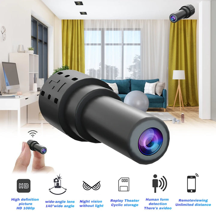 HD 1080P Mini WiFi Camera Indoor Safety Security Surveillance Camera Human Night Vision Remote Viewing Detection Video Recorder