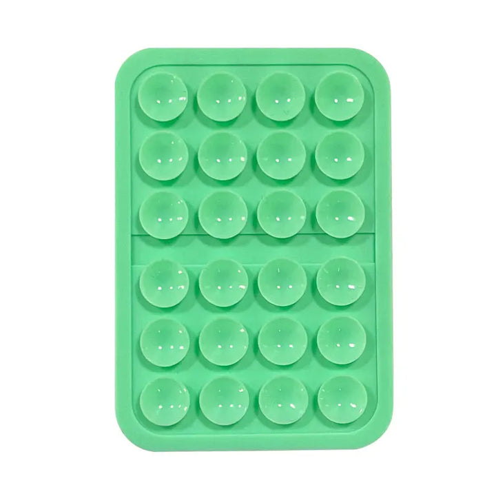 Phone Silicone Suction Cup Stand + 24pcs Square Suction Cups + Silicone Suction Cup Anti-Slip Mat For Phone Cases