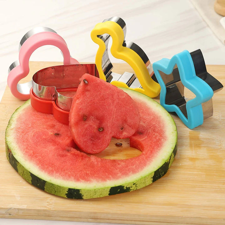 Sandwich Cutters Set for Children Food Cookie Bread Mold Maker Fruit and Vegetable Shapes Cutting Mould Baking Tools for Kids