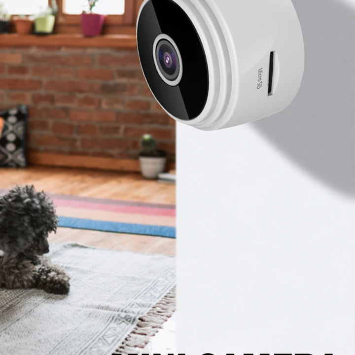 WiFi Mini Camera HD 1080p Surveillance Camera Night Vision USB Rechargeable Remote Viewing Strong Magnetic for Infants and Pets