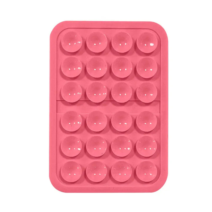 Phone Silicone Suction Cup Stand + 24pcs Square Suction Cups + Silicone Suction Cup Anti-Slip Mat For Phone Cases