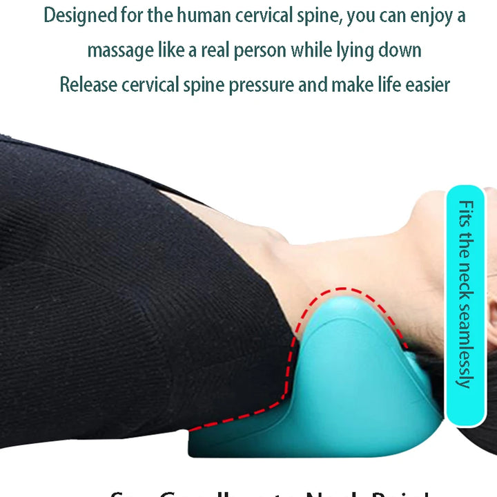 Neck Shoulder Stretcher Relaxer Cervical Chiropractic Traction Device Massage Pillow for Pain Relief Cervical Spine Alignment